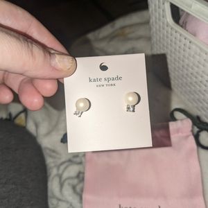 Kate Spade pearls/ stone earrings
